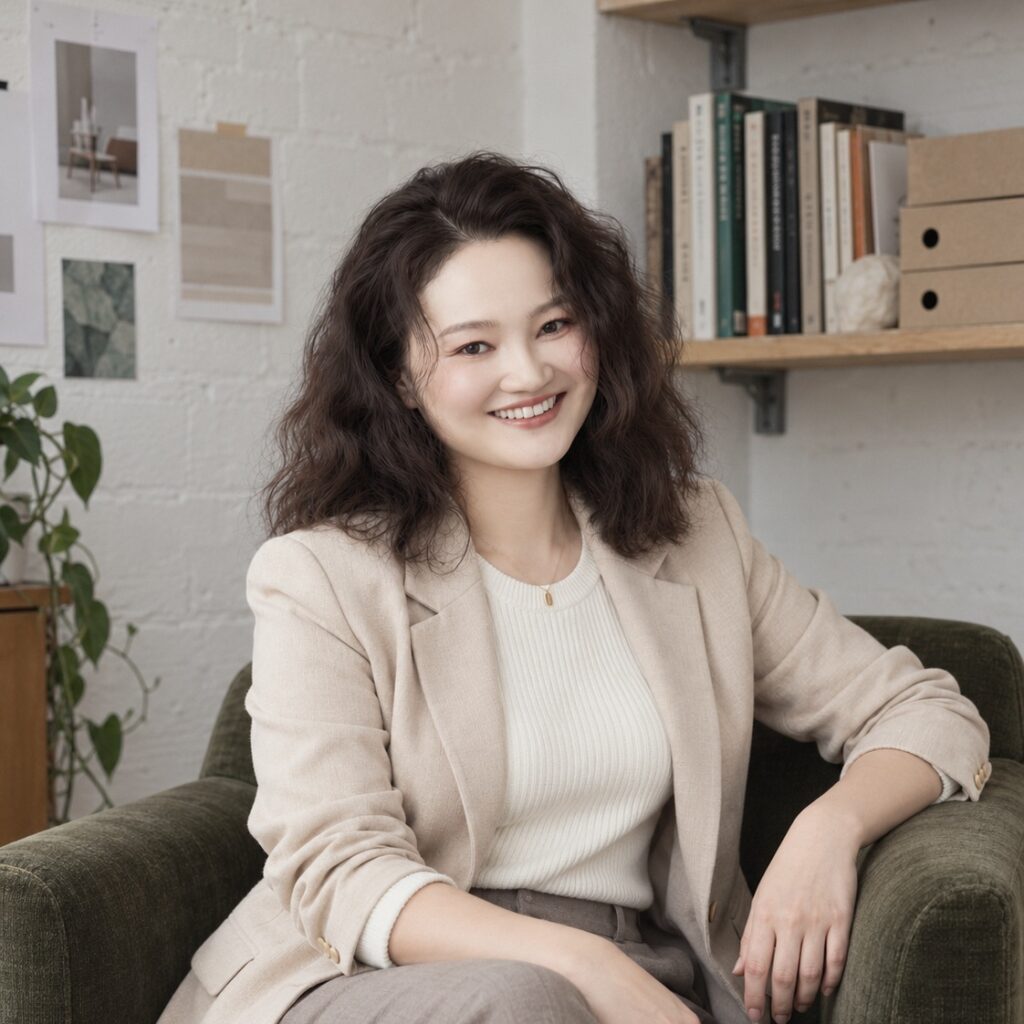 Claire Lin im Modelbauer Studio